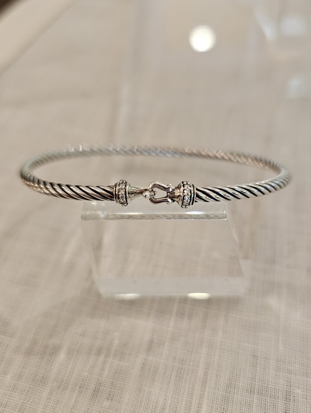 David Yurman Micro Cable Flex Buckle Bracelet Sm